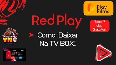 COMO BAIXAR O APLICATIVO REDPLAY NA TV BOX!