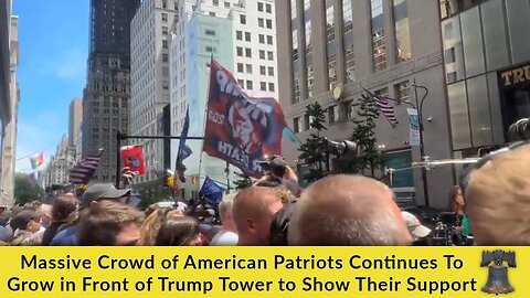 Massive Crowd of American Patriots Continues To Grow in Front of Trump Tower to Show Their Support