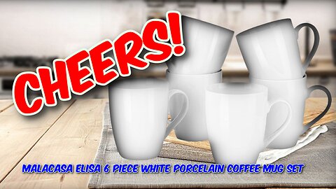MALACASA Elisa, 6 Piece White Porcelain Coffee Mug Set Review
