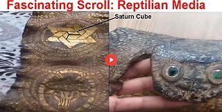 Ancient Serpent Scroll on Reptilian Skin