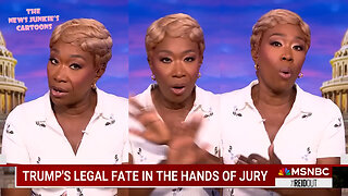 Trump hater Joy Reid trying very hard to convince her tiny audience that Trump trial was the most fair trial in the history of mankind.