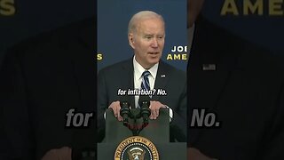 Biden gets SNARKY with reporter about inflation blame