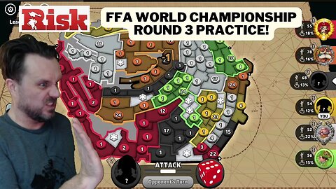 Risk FFA World Championships 2023 - Round 3 Practice Game - 70% Domination Mont St Michel