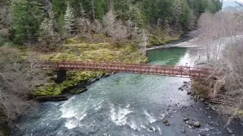 Drone of Middle Fork Willamette River