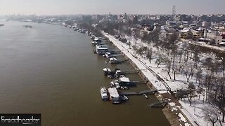 BRAILA - ZI DE IARNA LINISTITA. DJI MAVIC MINI