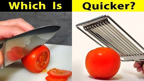 Are kitchen gadgets FASTER than a knife