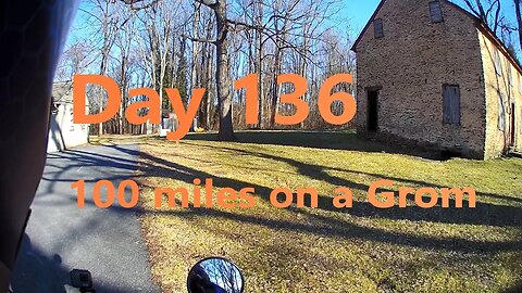100 miles on a Grom. Day 136 out of 365. Motorcycle ride in Lancaster County Pennsylvania.