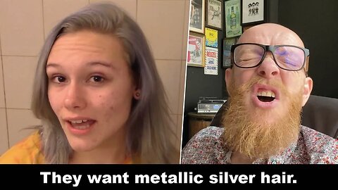 They want metallic SILVER BLOND I Hairdresser reacts to hair fails