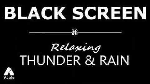 Black Screen Heavy Rain and Thunder Sounds for Sleeping composition