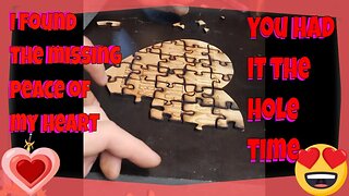 How to make a puzzle with a laser Valentine's day