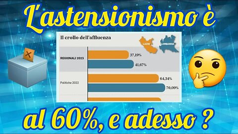 Elezioni regionali 2023 - Ha vinto l'astensionismo!
