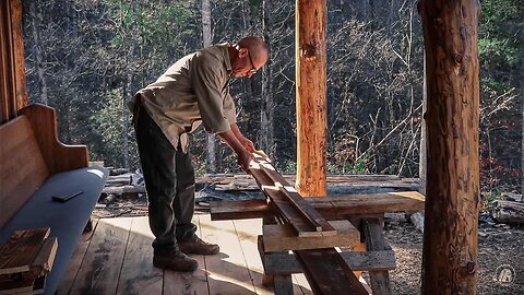 HOW I TRIMMED THE CEILING ON THE OFF GRID CABIN | TIMBER FRAME | HOMESTEAD