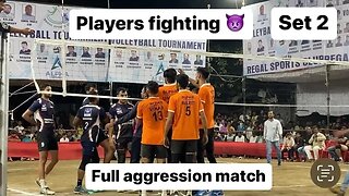 WPC sports club vs alpha sports club players fighting, in aggression time Nashik match