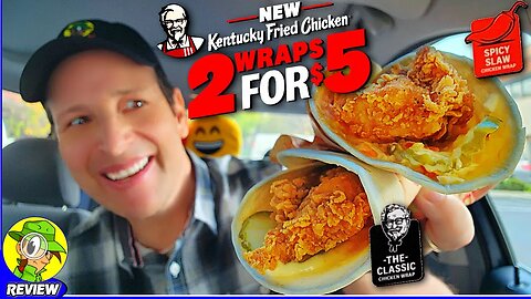KFC® KENTUCKY FRIED CHICKEN® WRAPS Review 👴🐔🌯 Classic & Spicy | Peep THIS Out! 🕵️‍♂️