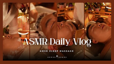 ASMR Sleep Massage | ASMR Head Massage | Strong Massage Vlog 03