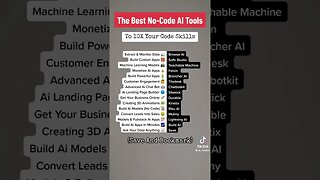 The best ai no code tools 😃