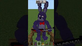 FNAF 1 animatronics In Minecraft! #shorts