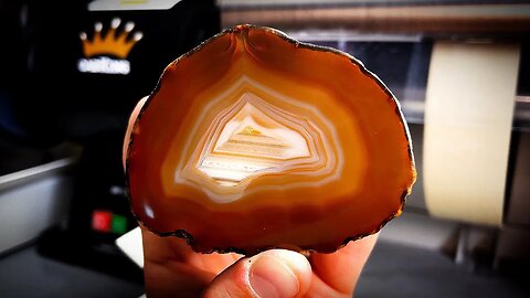 AMAZING 12.9oz Brazilian Agate Gets Polished (CabKing Lapidary)