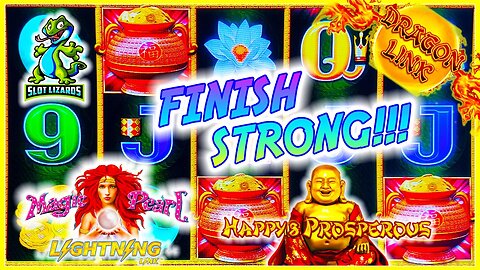 EPIC HUGE JACKPOT! J WILLS IT! Lightning Link High Stakes VS Dragon Link Happy and Prosperous