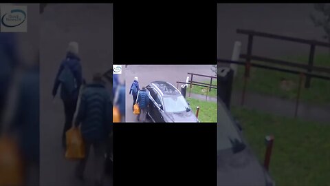 Caught on CCTV pensioner keying neighbour`s £60,000 4x4