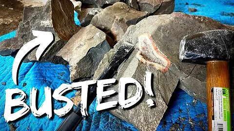Rock Chisel vs. Geode Agate in Host Rock | A Challenging Lapidary Project