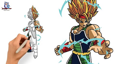 How to Draw Bardock Super Saiyan Dragon Ball Z - The Father of Goku