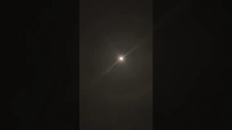 Strange ring around the moon