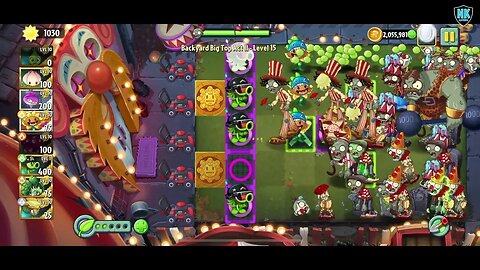 PvZ 2 - Backyard Big Top Act II - Level 15 + Rewards