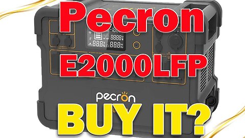 Pecron Solar Generator E2000LFP Portable Power Station with 2X 200W Solar Panels