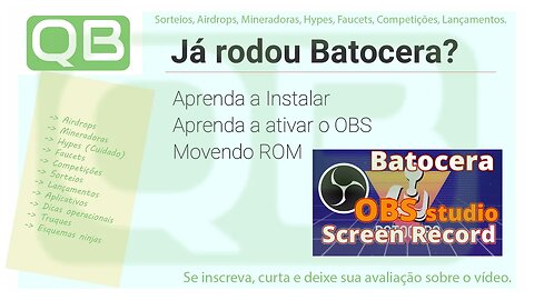 Configurando OBS Studio no Batocera 32 e 35 - Passo a passo!