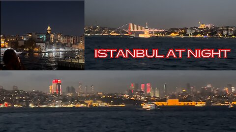 🇹🇷 INSANE! Bosphorus views of Istanbul at night! 🌆
