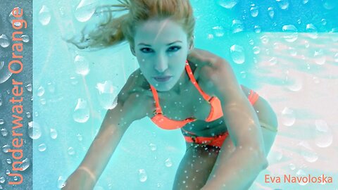 Eva Navoloska's Orange Fantasy Swim: Beautiful Underwater Views in 720P