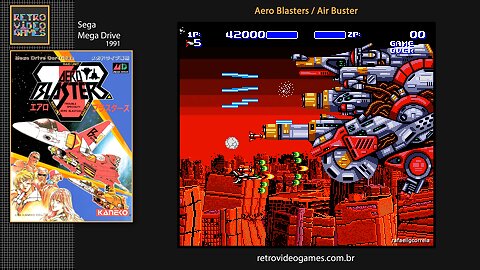 Air Buster | Aero Blasters - Walkthrough - No Commentary - Sega Genesis | Mega Drive