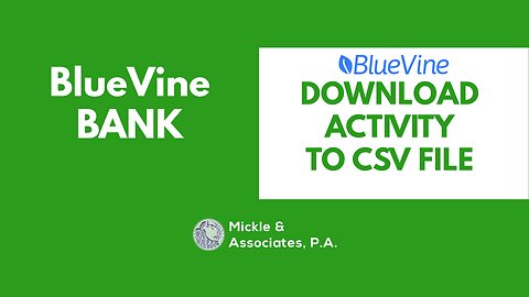 Bookkeeping Tips: How To Download BlueVine Activity to CSV File (2023)