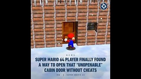 RapperJJJ LDG Clip: Super Mario 64 Player Finally Found a Way to Open That 'Unopenable' Cabin Door