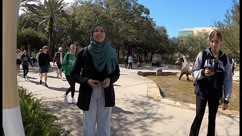 University of South Florida: Great Conversation w/ A Humble Student, Contending With Several Hypocrites & Muslims, Jesus is Exalted (Thursday's Preaching)