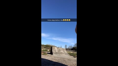 Eating shit on a skateboard ramp I built