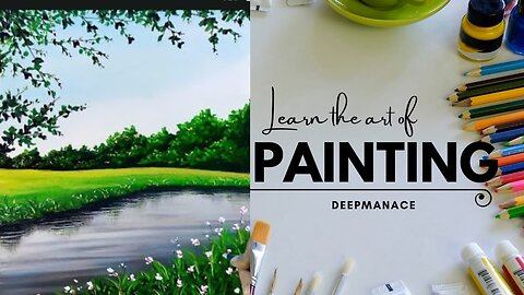 How to Draw Realistic WATER and LEAVES with Pastel (step by step) beginners- Soft Pastel Drawing