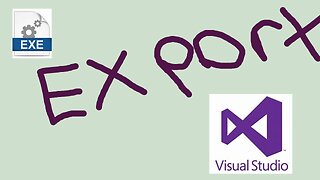 getting a visual studio project to run on its own or export/build