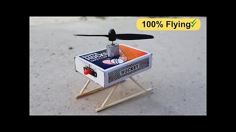 How to Make Flying Matchbox Helicopter Diy Toy Helicopter