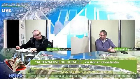 LIVE - TV NEWS BUZAU - "ALTERNATIVE CULTURALE", cu Adrian Constantin. "Elevul de internet si comp…
