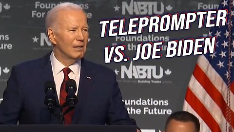 CONFUSED Biden reads his handler's note on the teleprompter: "Four more years, *PAUSE*"