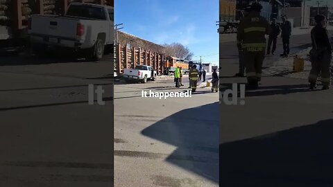 Truck Hit A Train In Iron Mountain, MI!! #trainvideo #trains | Jason Asselin