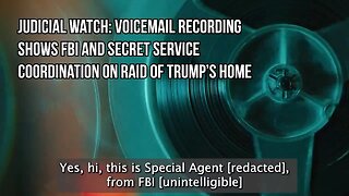 Voicemail Recording of FBI & Secret Service Coordination on Mar A Lago Raid