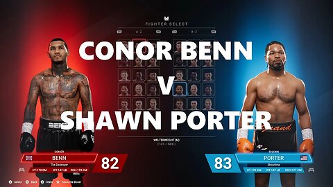 Conor Benn v Shawn Porter - Undisputed - Gameplay - Pro Difficulty - NO TALKING!!!