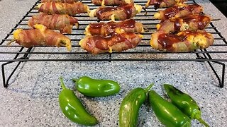 Smoked Bacon Wrapped Jalapeño Poppers