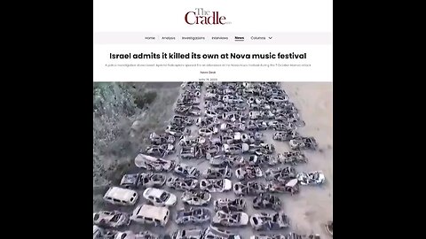 Isreal killed its own on Oct 7 to start a war
