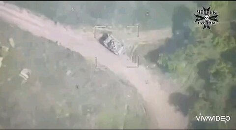 Lancet Strike on M2A2 Bradley ODS-SA infantry fighting vehicle