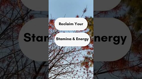 Reclaim Your Energy & Stamina #detox your life