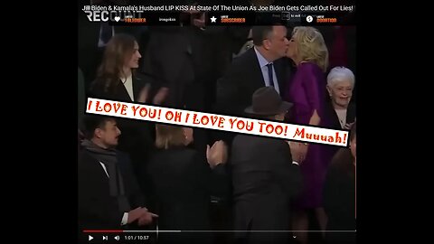 1st Lady Jill Biden romantic Kiss with VP Kamala's Husband & Lying Joe Biden at it again!